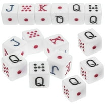 SOPOTUTU Poker Dice Set Acrylic Material Portable Party Game Supplies Assorted Colors Fun Playing Accessories