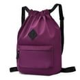 thumbnail image 2 of EIMELI Drawstring Backpack Purse Multiple Pockets for Commuting Swimming (Black), 2 of 10