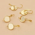 thumbnail image 3 of ziyahi Earring Setting Blank Base DIY Craft Jewelry Ear Stud Replacement Handicraft Making Finding Professional Silver Gold, 3 of 6