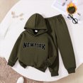 thumbnail image 2 of Gibobby Kid Boy Clothes Letter Printed Long Sleeved Hoodies Sweatshirt + Pants Fall Winter Outfits Set For 6 12 18 Months 2T 3T 4T 5T 6T 7T Boys(5-6 Years,AG), 2 of 7