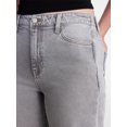 thumbnail image 4 of No Boundaries High Rise Baggy Wide Leg Jeans, 34'' Inseam, Women's and Women's Plus, Sizes XXS-4X, 4 of 5