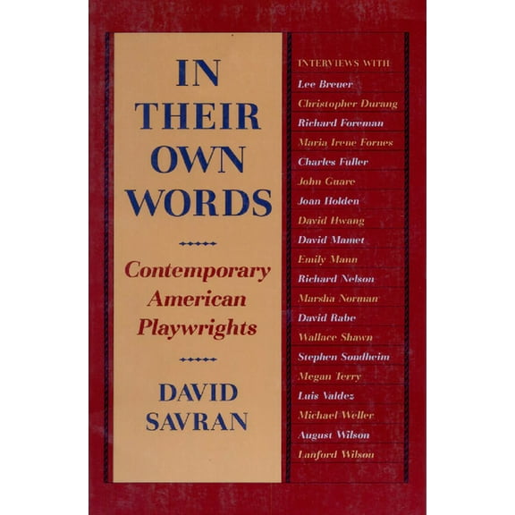 In Their Own Words: Contemporary American Playwrights (Paperback)