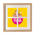 thumbnail image 1 of Fools Éloged A Joué Mignon Cadre Mur Table Affichage 4 Ouvertures Image, 1 of 3