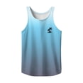 thumbnail image 5 of Beach Tank Tops for Men Coconut Tree Graphic Hawaii Tropical Vacation Casual Crewneck Sleeveless Shirt, 5 of 5
