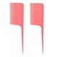 thumbnail image 1 of 2 piezas de de plástico que resaltan los peines de cabello frustrados para salón rosa, 1 of 6