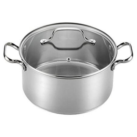 

T-fal E75846 Performa Stainless Steel Dishwasher Safe Induction Compatible Dutch Oven Cookware 5.5-Quart Silver