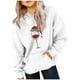 thumbnail image 2 of Cowsor Cute Hoodie for Teen Girls Trendy Bow Print Preppy Hooded Sweatshirts Kids Pullover Long Sleeve School Outfits, 2 of 6