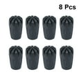 thumbnail image 2 of 8 Pcs Embouts en Caoutchouc Protecteurs de Pointe de Canne de Randonnée Remplacement de Bâton de Marche Équipement Accessoire (Noir), 2 of 8
