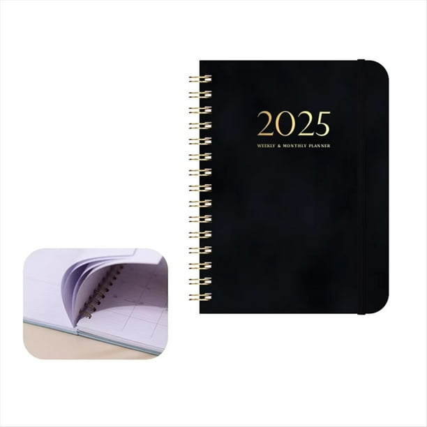 Calendario 2025, 140 Páginas, Cuaderno, Agenda, Calendario, Cuaderno con Correa, Cuaderno Semanal (2025.1-2025.12)