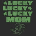 thumbnail image 2 of Women's Looney Tunes St. Patrick's Day Lola Bunny Lucky Lucky Lucky Mom  Graphic Tee Black 2X Large, 2 of 4