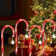 thumbnail image 3 of Bastón solar de Papá Noel, 8 modos de iluminación, luz de camino de bastón de caramelo, decoración navideña Hugtrwg Para estrenar, 3 of 9