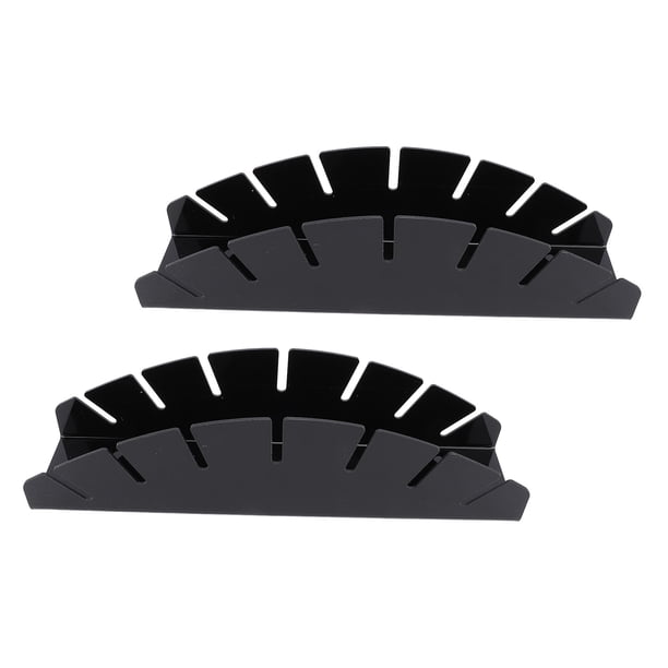 Estantes De Acrílico Para Sombreros, Organizador De Sombreros De Acrílico Que Ahorra Espacio, Función Multifunción Negra, 2 Piezas Para Dormitorio