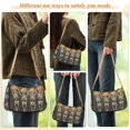 thumbnail image 4 of FORMRS Womens Shoulder Bag with Chain Strap Clutch Purse Cute Tote Handbag, Beige Halloween Skeleton, 4 of 7