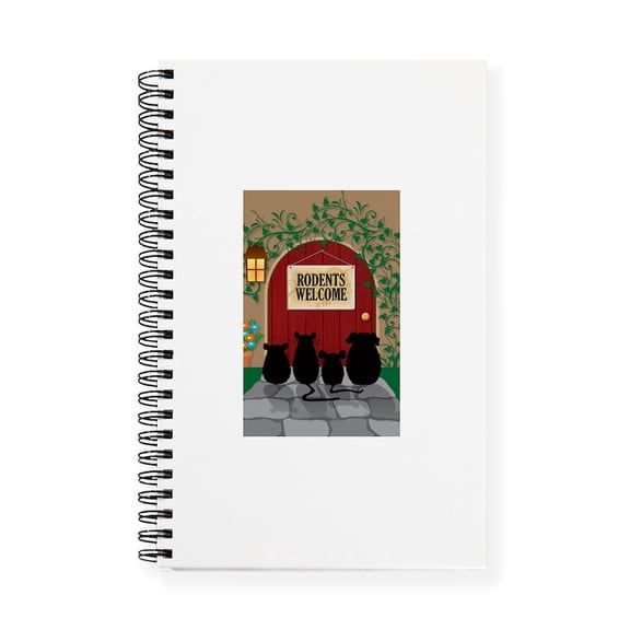 CafePress - Welcomerodents12 - Spiral Bound Journal Notebook, Personal Diary Dot Grid