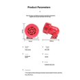 thumbnail image 2 of Sirène Moteur en Métal Rouge Mini DC24V Alarme Industrielle Protection contre le Vol 120dB MS-190, 2 of 5