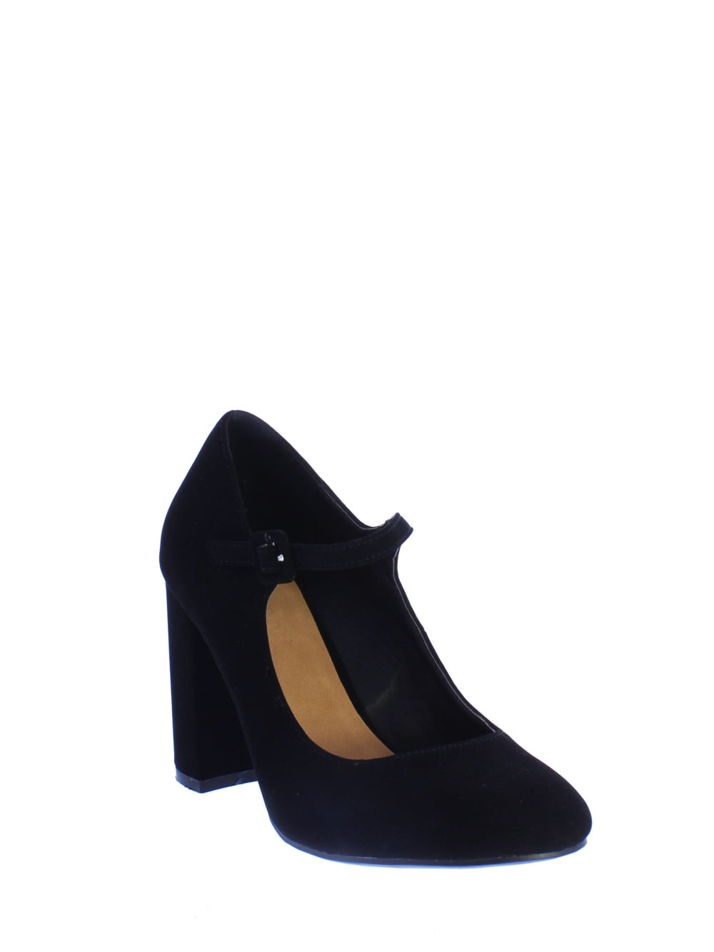 Bamboo Camellia-01 Mary Jane Pump in Black Nubuck - Walmart.com