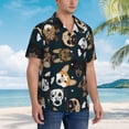 thumbnail image 5 of Bixox Men's Hawaiian Shirts Men's Dogs Print Short-Sleeve Shirt-3X-Large, 5 of 8