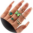 thumbnail image 1 of HAHDAXIA Stocking Stuffers for Teens Gold Stackable Rings Set for Women Vintage Knuckle Rings for Teen Girls Midi Rings Pack Statement Bohemian Stacking Rings for Women Multiple Rings Pack, 1 of 7