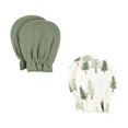 thumbnail image 6 of Hudson Baby Cotton Scratch Mittens, Forest Animals, 0-6 Months, 6 of 7