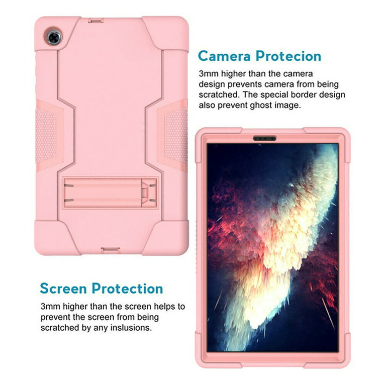 SOATUTO Lenovo Tab M10 Plus 10.3 inch Tablet Case Hybrid Shockproof Rugged  Anti-Impact Protection Cover Built in Kickstand For Lenovo Tab M10 Plus  TB-X606F / TB-X606X 10.3 inch(Rose Gold) 