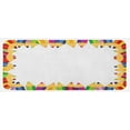 thumbnail image 1 of Party Kitchen Mat, Frame of Colorful Pencils Fun Time Theme Drawing Creativity, Plush Decorative Kitchen Mat with Non Slip Backing, 47" X 19", Multicolor, by Ambesonne, 1 of 1