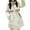 #19-white winter coats for women, variant on Women's Warm Winter Thicken Puffer Coats Zip up Snow Ski Jacket Fleece Lined Jacket Ladies Faux Fur Removable Hooded Coat Puffer Down Jacket with Pockets,Womens Puffer Jacket Light Blue,M