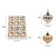 thumbnail image 3 of Herunwer 12 Pcs/Box Heart Shape Hanging Ornaments Christmas Balls Pendants For Home Party Decor, 3 of 6