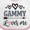 thumbnail image 4 of Inktastic Gammy Loves Me Grandchild Girls Baby Bib, 4 of 4