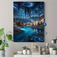 thumbnail image 4 of Qisvanset Fantasy Cave Galaxy Canvas Wall Art 15.75x11.81 Inches, 4 of 8