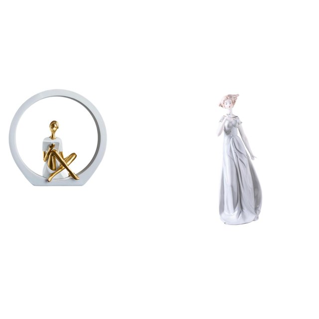 Estatua de niña, elegante figura abstracta para mujer, escultura moderna, adorno nórdico, material de resina, estilo creativo, adecuado para dormitori