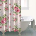 thumbnail image 4 of Pioneer Flower Floral Print Pattern Shower Curtain 36"x72", Bathroom Decorative Shower Curtain Set with 12 Hooks, Waterproof Washable, 4 of 6