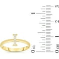 thumbnail image 5 of Floreo 10k Yellow Gold Letter A-Z Small Block Alphabet Character CZ Initial Ring, 5 of 5