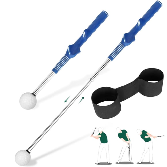 Entrenador de swing de golf KALAUTO con ayuda retráctil y clic