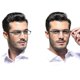 thumbnail image 4 of Clear Glasses Half Frame Reading Glasses For Men And Women Lightweight, 4 of 5