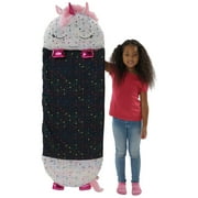 Happy Nappers: Pillow & Sleepy Sack Large - Shimmer Unicorn - 66 x 30, 2-In-1: Plush Animal Opens Into Sleeping Bag, Soft Play Character, Kids 7+
