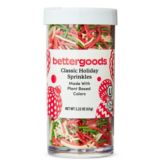 bettergoods Multicolor Classic Holiday Sprinkles, 2.22 oz