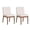 Light Beige, variant on GZXS Modern Upholstered Dining Chairs Set of 2, Ergonomic Side Chairs w/ Padded Fabric Seats and Rubberwood Legs, for Home & Commercial Use (Green)