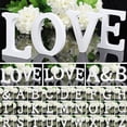 thumbnail image 2 of Letras del alfabeto pequeñas de madera para niños, niños y niñas, suministros de decoración para fiestas de cumpleaños y bodas, 1 unidad, 2 of 4