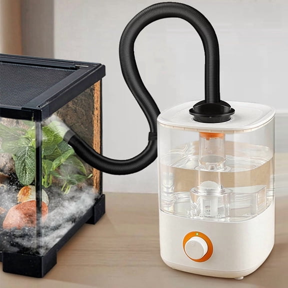 2.5L Reptile Fogger Mister, Reptile Humidifier with Integrated Water Tank Design for Reduced Leaking,Ultra Quiet US Plug