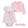 thumbnail image 1 of Conjunto Carter´s Child of Mine Niña 3-6M Diseño Floral y Liso 3 Piezas, 1 of 4