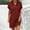 Red, variant on Cagogo Summer Spring Short Sleeve Wedding Guest Dress for Womens Under $10 Casual 2025 Flowy Tunic Short Mini T Shirt Dresses Button V Neck Holiday Outfits Shirt Dresses