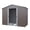 Gray, variant on IMagacFun 8x4 Metal Outdoor Storage Shed with Floor Base and Lockable Sliding Doors & Vents for Garden Backyard Patio Lawn Gray