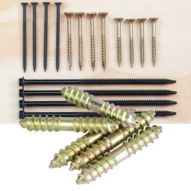 Tornillo para madera, 10 piezas, 6 x 40 mm, tornillo de espiga de doble extremo, tornillo de doble extremo para muebles, valor excepcional