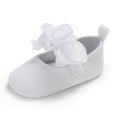 thumbnail image 2 of Yoyauz Baby Girl Mary Jane Shoes Anti Slip Rubber Sole Ballet Slippers Princess Dress Wedding Shoes Newborn Kids Shoes Toddler Shoes（0-12 Month）, 2 of 7