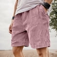 thumbnail image 1 of Retro Corduroy Casual Shorts with Embroidered Logo and Adjustable Drawstring for Everyday Comfort and Modern Style, 1 of 4