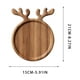 thumbnail image 3 of Christmas Antler Dinner Tray Fruit Tray Wooden Wood Crafts, 3 of 7