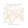 thumbnail image 4 of Ashley Furniture Haroflyn Table Carrée en Gris Rustique, 4 of 5