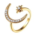 thumbnail image 1 of Xihbxyly Anillo de Compromiso, Banda de Promesa Brillante Ajustable, Joyería de Boda Única, Regalo de Aniversario Perfecto, Sorpresa de San Valentín, Accesorio para Mujeres y Niñas, Ideal para Ocasio, 1 of 7