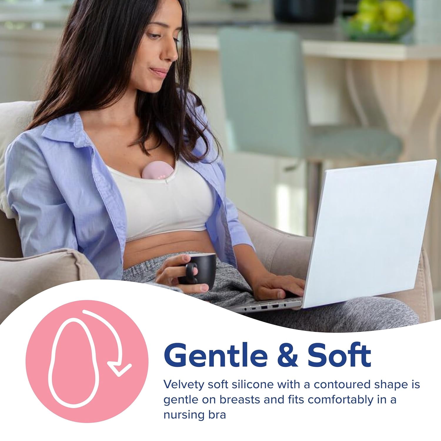 Dr. Talbot's Mom Heat & Vibration Lactation Massager for Breastfeeding Mothers
