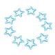 thumbnail image 1 of 100 clips de papel en forma de estrella, proceso de chapado, clips de papel metálicos prácticos a prueba de herrumbre para oficina, color azul, 1 of 12